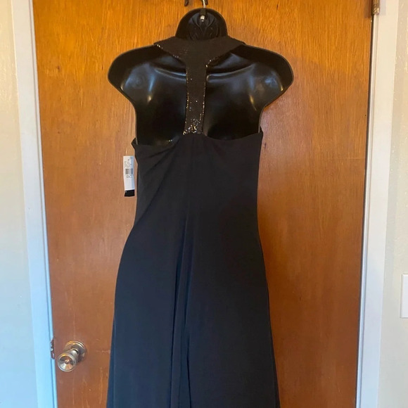 🆕 B Wear Too Black Racer Back Dress with Sequin Back - Picture 4 of 13